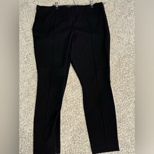Gap side zip skinny black pants with ankle zipper EUC-size 16